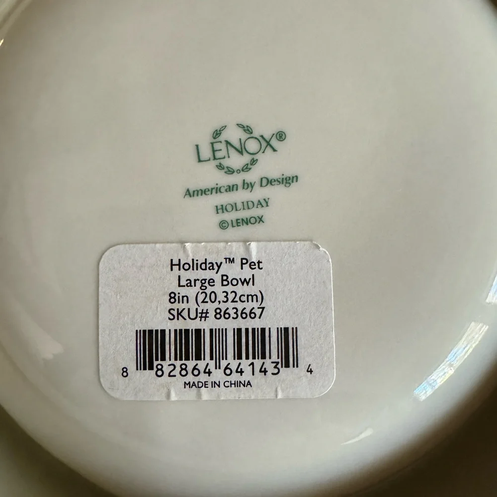NWT Lenox Pet Bowl